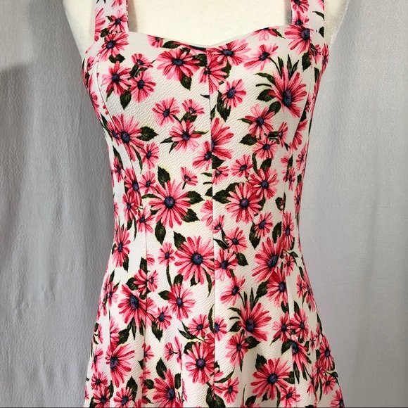 Route 3 Pink Floral Sleeveless Fit & Flare Dress - Picture 3 of 8